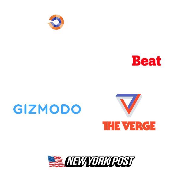 Logos of companies that featured Upleap